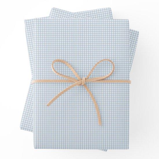 Cute blue gingham simple classic checks  sheets