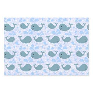 Cute Blue Whales Pattern  Sheets