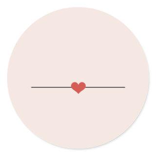 Cute blush pink blank  classic round sticker