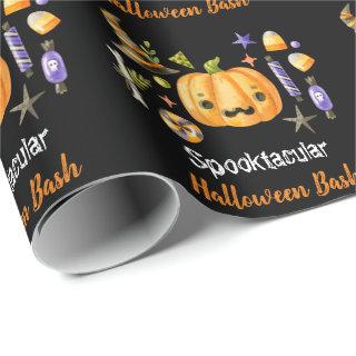 Cute Boo Pumpkin Spooktacular Halloween Bash Black