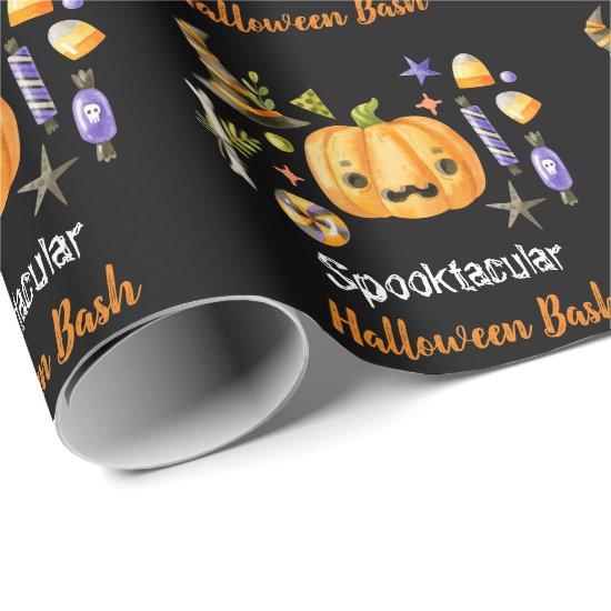 Cute Boo Pumpkin Spooktacular Halloween Bash Black