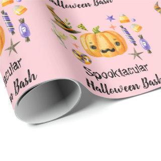 Cute Boo Pumpkin Spooktacular Halloween Bash Pink