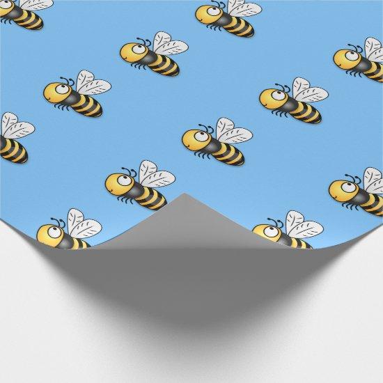 Cute bumble bee cartoon illustration