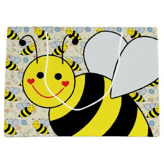 Cute Bumble Bee Large Gift Bag