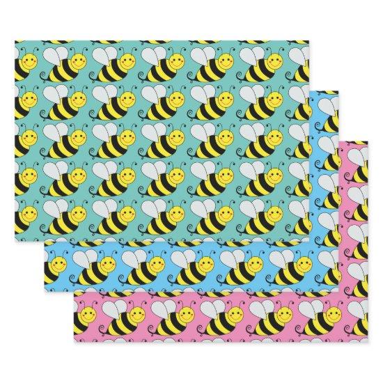 Cute Bumble Bee Pattern | Colorful  Sheets