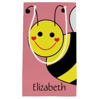 Cute Bumble Bee Personalized Small Gift Bag