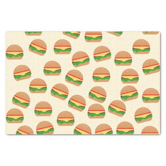Cute Burgers Tissue Paper
