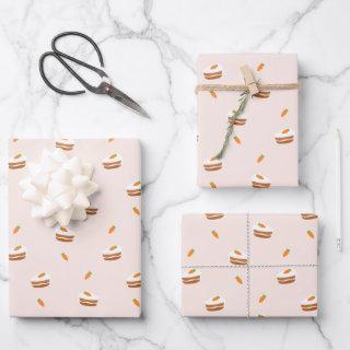 Cute Carrot Cake Pattern  Sheets