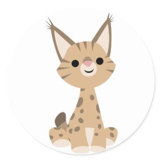 Cute Cartoon Lynx Sticker