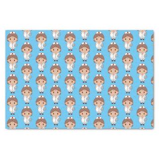 Cute Cartoon Nurse Pattern Tissue Paper