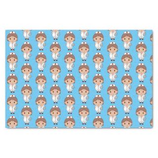 Cute Cartoon Nurse Pattern Tissue Paper