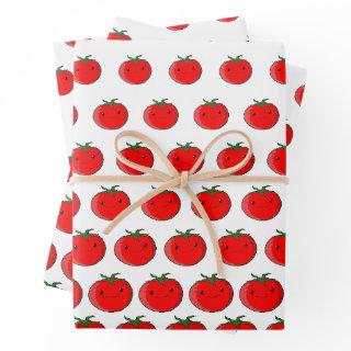 Cute Cartoon Tomato Pattern  Sheets
