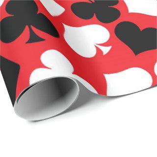 Cute Casino card suit pattern party wrap