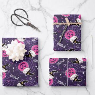 Cute Cats and Pumpkins Halloween Pattern  Sheets