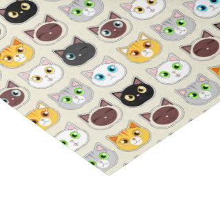 Cute Cats Pattern Tissue Paper