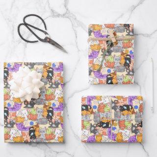 Cute cats pattern  sheets