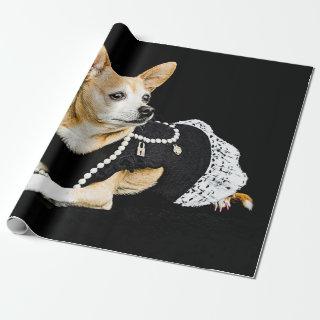 Cute Chihuahua Dog Tan Brown Black Elegant