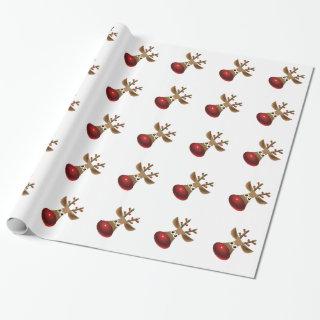 Cute Christmas Design Rudolf-Red Nose Rain-Deer