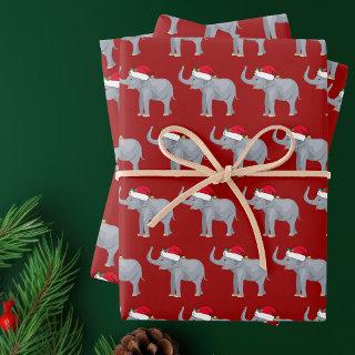 Cute Christmas Elephant Kids  Sheets