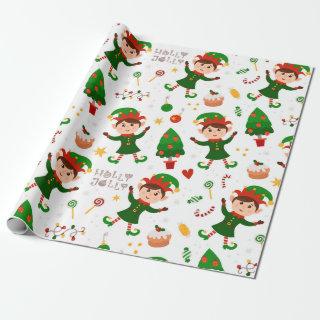 Cute Christmas Elf Pattern