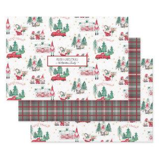 Cute Christmas Gnomes Merry n Bright Forest Truck   Sheets