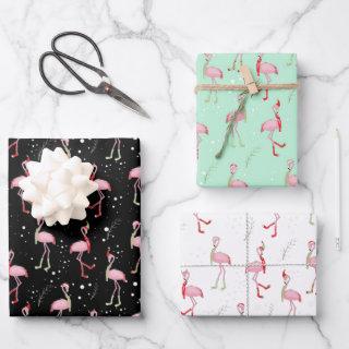 Cute Christmas pink flamingo pattern  Sheets