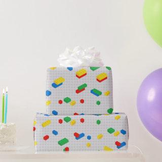Cute Colorful Bricks Building Blocks Kids Pattern