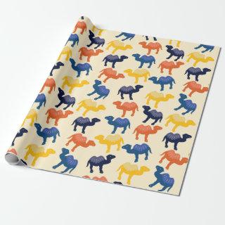 Cute Colorful Cartoon Camels Pattern