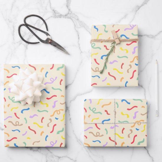 Cute Colorful Confetti Pattern  Sheets