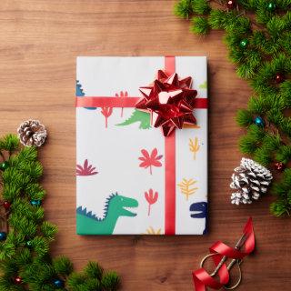 Cute Colorful Dinosaurs Pattern