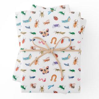 Cute Colorful Insect Pattern  Sheets