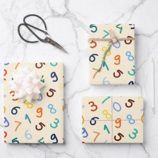 Cute Colorful Number Pattern  Sheets