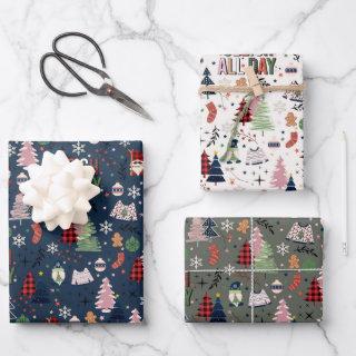 Cute Colorful Sleigh All Day Festive Christmas  Sheets