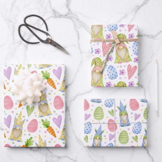 Cute Colorful Watercolor Easter Gnomes   Sheets