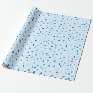 Cute Confetti Polka Dots Pattern in Blue