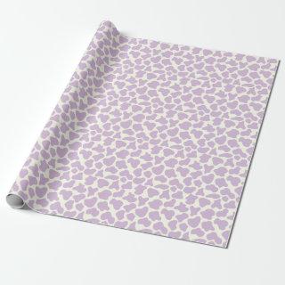 Cute Cow Animal Print Pattern Aesthetic Lilac