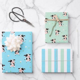 Cute Cows  Set of 3