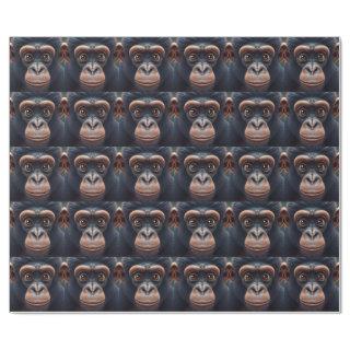 Cute Crazy Funny Chimpanzee Anime Portrait