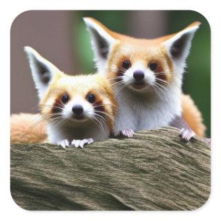 Cute Critter 2 Square Sticker