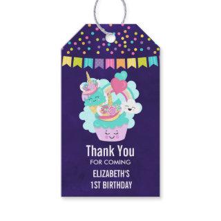 Cute Cupcake and Happy Ice Cream Thank You Gift Tags