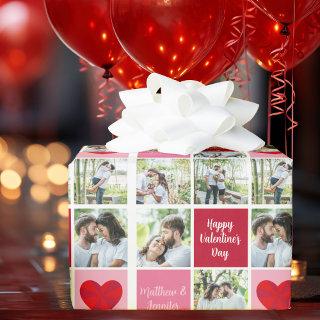 Cute Custom Valentines Day Couple Photo Collage