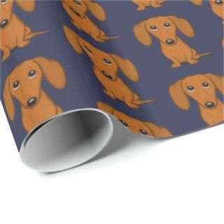 Cute Dachshund Pattern | Red Wiener Dogs