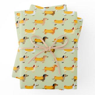 Cute Dachshunds Weiner Dog Hot Dog Funny Pattern  Sheets