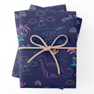 Cute Dinos Pattern  Sheets