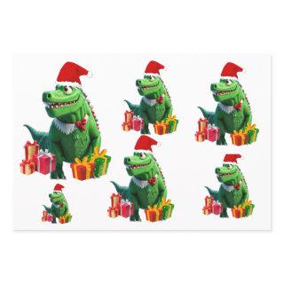 Cute Dinosaur Christmas  Sheets