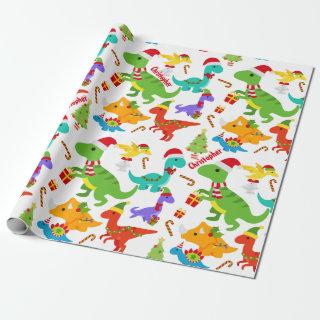 Cute Dinosaurs Christmas Personalized