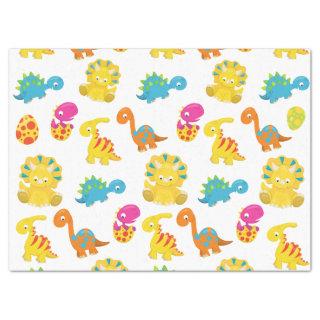Cute Dinosaurs, Pattern Of Dinosaurs, Baby Dino Tissue Paper