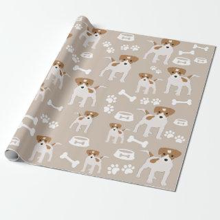 Cute Dog Puppy Paw Prints Pattern