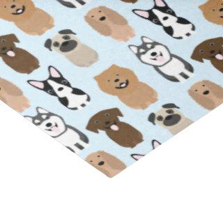 Cute Dogs, Pug, Boston, Lab, Chow, Husky, Spaniel  Tissue Paper
