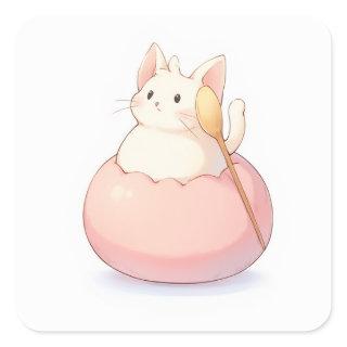 Cute Dreamy Design Square Sticker